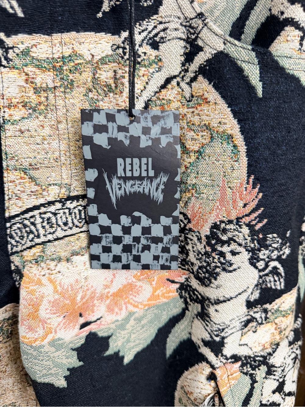Rebel Vengeance Cherub Tapestry Cargo-Men's-Size: 30 - Picture 4 of 9